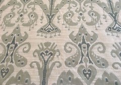 Kravet Light Green Beige Ethnic Woven Ikat Upholstery Fabric 17.0 yd (31446-135)