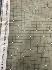 Set Of 3 Half Yard Pieces Figo Fabrics Serenity Grid Green Gray Pink