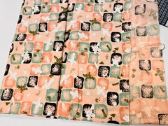 Large Fabric Lot Country Crafts DIY Decor BIN F