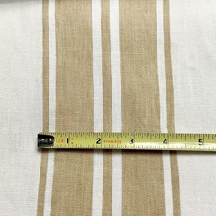 Schumacher Fabric Brentwood Stripe 4.5 Yards Linen Cotton Neutral Colorway