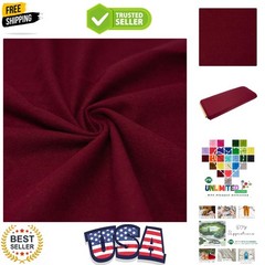 s 42″/43″ 100% Cotton Flannel Solid Rich Red Color Crafting Fabric by Bolt
