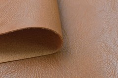 Thick 2 Yard Faux Leather SoftSkin Grain PU Fabric For Furniture Cover Camel Tan