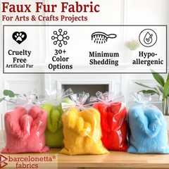 Faux Fur Fabric Craft Material Costume Decoration Fluffy Fuzzy Long Pile