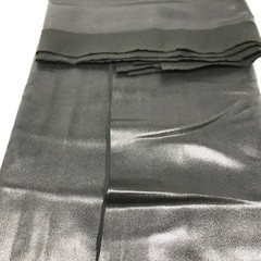 Fabric Remnant Almost a Yard – Black Shiny Stretch Poly 60″ x 0.944 yd Costume