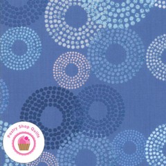 Moda BREEZE 1690 15 Cornflower Blue Circles ZEN CHIC Quilt Fabric