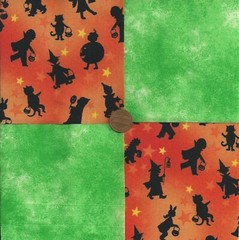 Halloween KIDS Costumes Bum Witch Angel Fabric Blocks Squares sz1