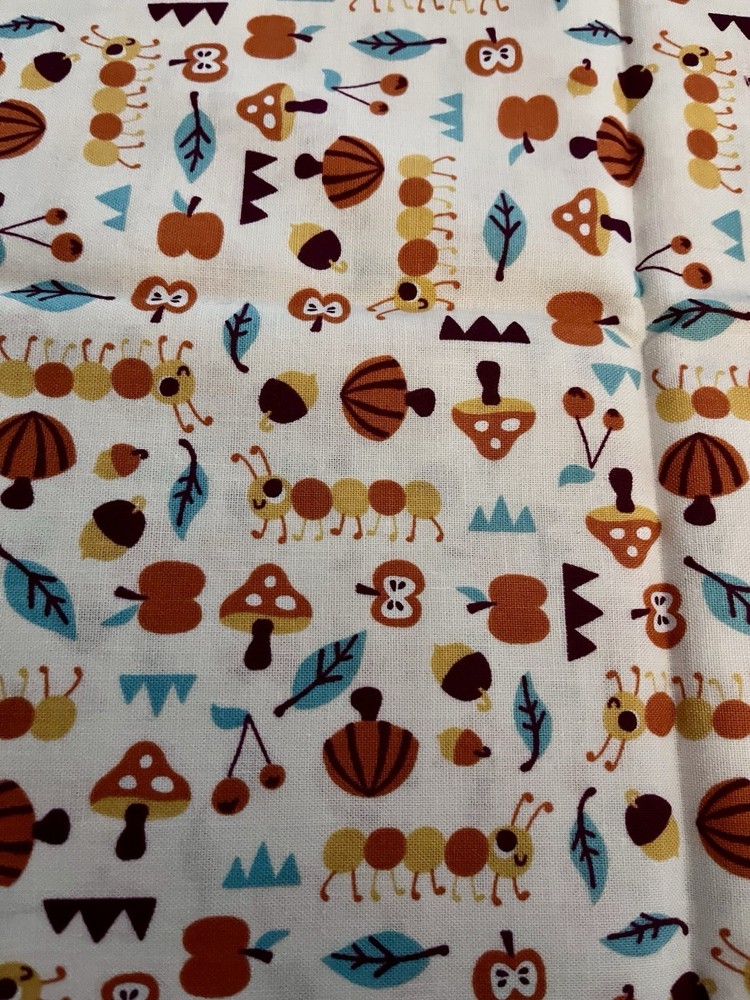 Festive Forest Mushroom Apples Bug Toss by Allison Cole for Camelot BTFQ