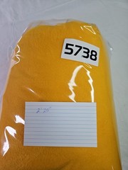 Hobby Lobby Solid Fleece Fabric Remnant 30″ x 2 yards 25″ Yellow Orange New