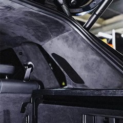 Suede Auto Headliner Fabric 36″ L × 60″ W with Foam Backing – 36″L×60″W Black