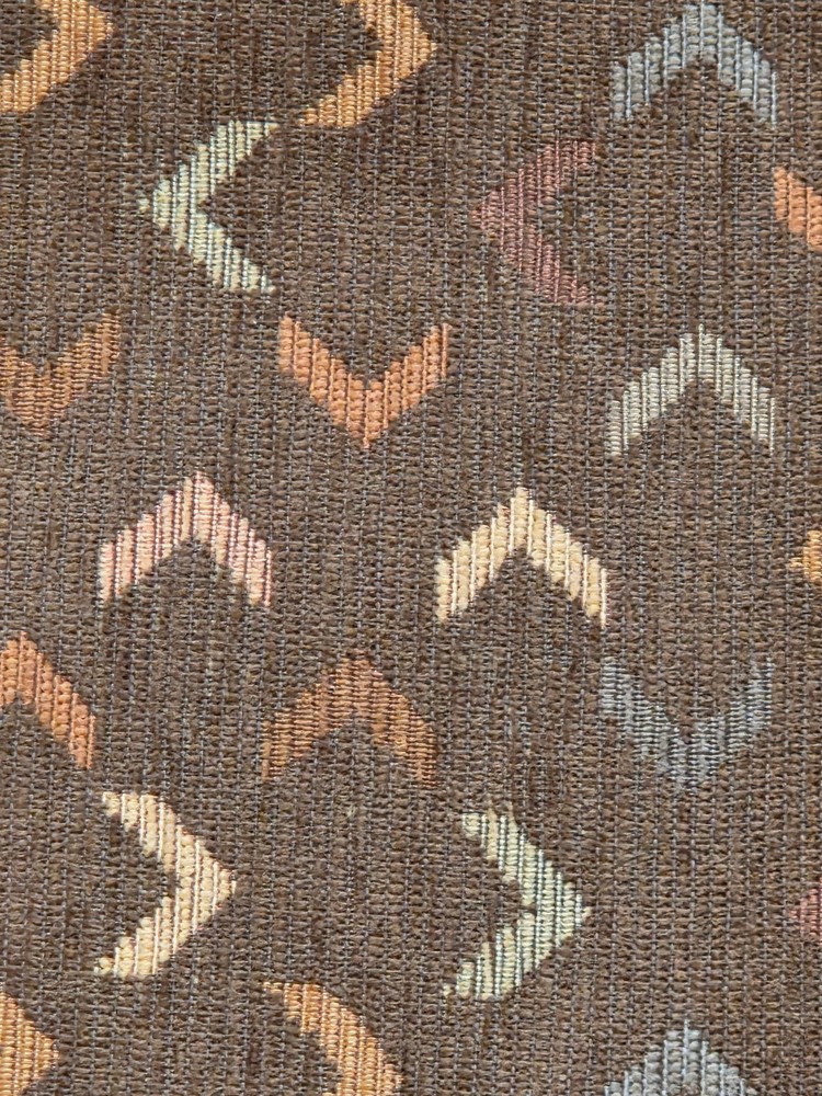Chevron Upholstery Fabric 2 Yards 24″ M.S.T. 27 99 Brown Textured Crafts