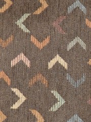Chevron Upholstery Fabric 2 Yards 24″ M.S.T. 27 99 Brown Textured Crafts