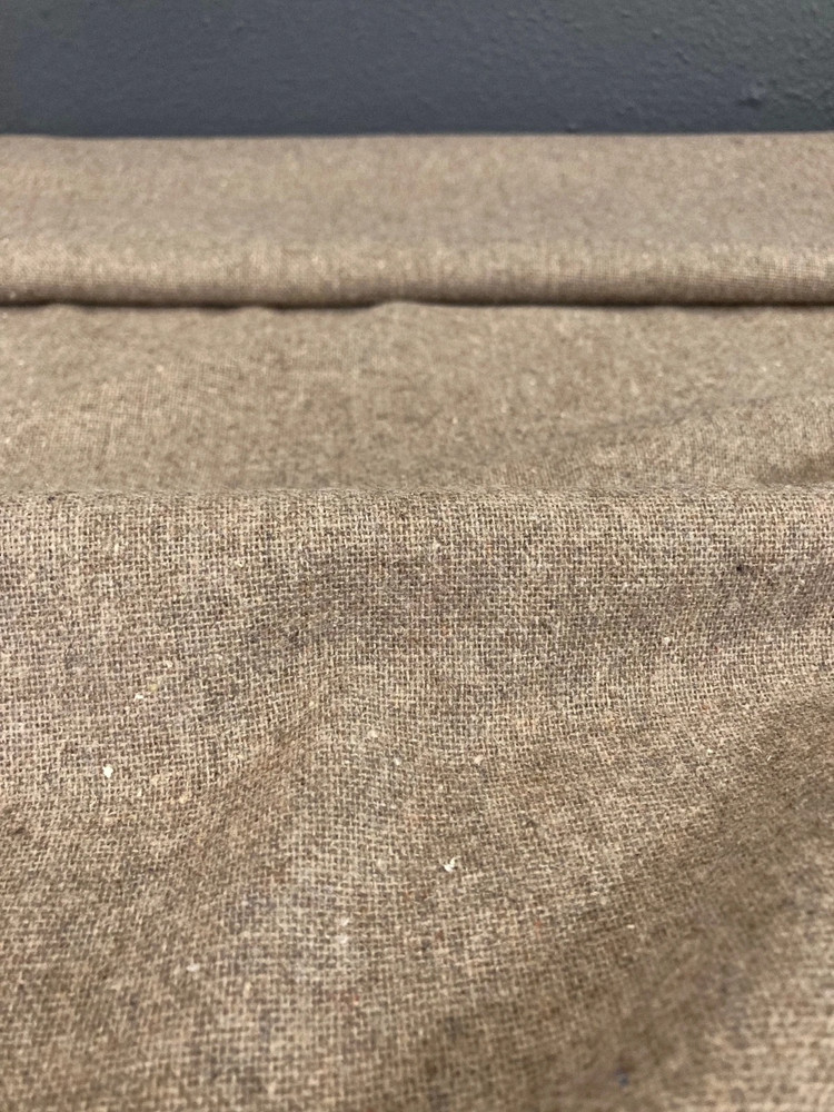 3 YDS Handwoven Natural Taupe Wool – Rustic Tweed SOFT Homespun 63″ wide 7.4 oz