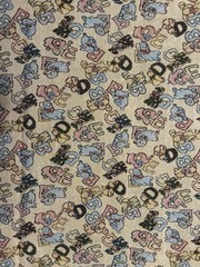VTG Mary Englebreit Nursery Brocade Fabric Tapestry Upholstery 1 Yd Rustic Heavy