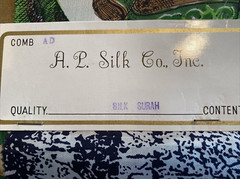 LOT (33) Surah Silk Sample A. L. Apsco Fabrics COLORFUL Kanebo VTG -U Get All 33