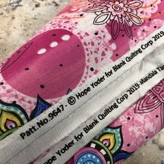 HOPE YODER BLANK QUILTING CORP. MANDALA TANGO COTTON FABRIC – TOTAL OF 2.5 YARDS