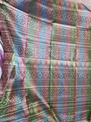 Wanma 100% Thai Silk Fabric Bulk Custom 39″ By 70″ multi patern Top Quality