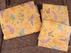 2.0+ Yards 3 Pieces Jo-Ann Fabric Elizabeth’s Garden Butterflies Flowers Yellow