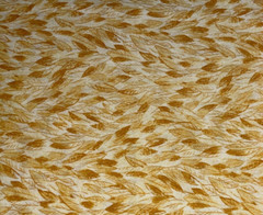By 1/2 Yd Yellow Brown Leaves Tone on Tone Blender Cotton Quilt Fabric BTHY