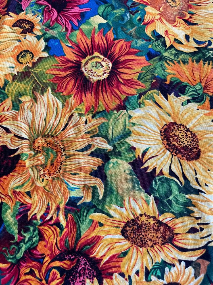 Retired – 1.5 yard – FLOWERS OF THE SUN Sunflowers by J Windsor for SSI