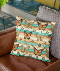 David Textiles Butterfly Print 1 Yard Fabric Cut 100% Cotton 36 x 44 in