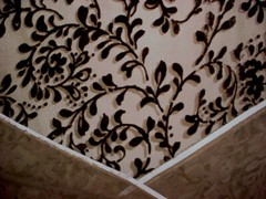 1Y Kravet 9583 Chocolate Sheer French Embossed Silk Velvet Upholstery Fabric