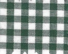 Richlin Fabric ~ Gingham 60″ ~ 65% Poly/35% Cotton ~ 1/4″ Hunter Grn ~ per 1/2yd