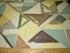 5 YDS STROHEIM MODERN GEOMETRIC ABSTRACT WOVEN UPHOLSTERY FABRIC FOR LESS
