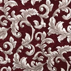 Luxurious Chenille Floral Vine Fabric for Sofa Cushion Cover Chair, Sold by Yard