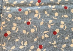 Unbranded Cotton Fabric “Cherry Print w/ Honeycomb Background” 36” x 43”
