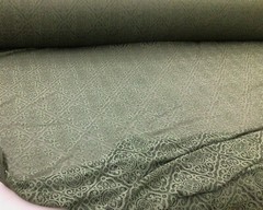 Embroidered Stretch Lace Apparel Fabric Sheer Diamond Sage Green YY112