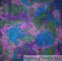 BonEFul FQ Cotton Quilt Rainbow Blue Green African Gold Batik Texture Blender UK