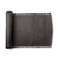 59” x 7.9” Real Carbon Fiber Fabric Cloth Roll 3k 200gsm 2×2 Twill Weave Black