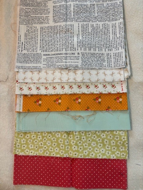 Moda Fabric Quarter Yard Pieces