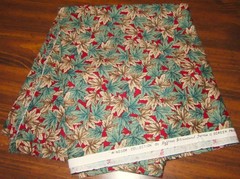 Vintage Hoffman International Fabric Windsor Collection Leaves 2 Yd x 44″