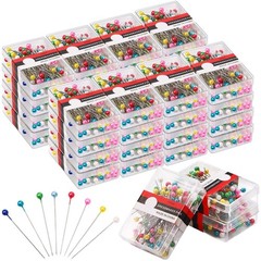 3200 Sewing Pins Bulk – 1.5″ Pearlized Ball Head Straight Pins for Quilting & Cr