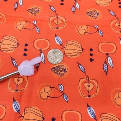 Jane Farnham for Camelot Fabrics Fruit Stand Orange Modern Print 18″ x 44″ Quilt