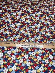 Moda 30s Playtime 100% cotton fabric LAST YARD 36×44 Floral Flowers 23370 18