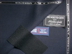 100% WOOL WITH “CREASE RESISTANCE” SUITING FABRIC “Very Dark Navy” = 3.5 m