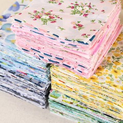 100 Flower Floral Printed Fabric Charm Precut 4″ Squares Fabric Bundles Quilt