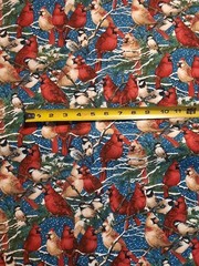 Lot of 6 Pieces Cotton Christmas Fabric Sewing Quilting 10.5 Yards