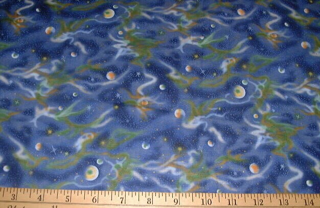 HOBBY LOBBY Fabric – Night Celestial Skies – 18″ / HALF YARD CUT