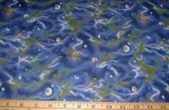HOBBY LOBBY Fabric – Night Celestial Skies – 18″ / HALF YARD CUT