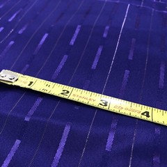 Purple Gold Stripe Blouse Lining Fabric By The Yard x 45” Nylon? Acetate?