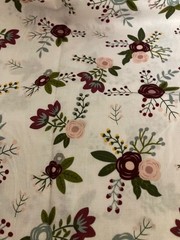 Brother Sister Design Studio – Pink & Maroon Floral Print – Pretty Print – 1 1/2