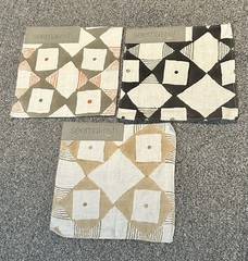 Lot of 18 Mixed Designer Fabric Samples Remnants Seema Krish Pindler Crafts