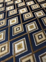 Premium Geometric Design Jacquard Fabric, 54″ Wide, Decor, Crafts, by the Yard