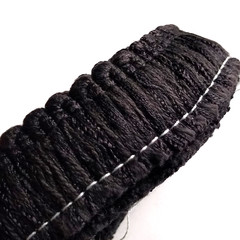 BLACK Fringe 1.25″ Bias Thick Fluffy Cut 66″ Edging Throw Pillow Trim