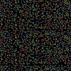 Crafts Fabrics Play Time Black 100% Cotton 140cm Digitally Printed Cotton Fabric