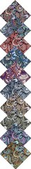10″x 10″ 50 PCS 100% Cotton Floral Fabric Squares Bundles Quilting Supplies f…