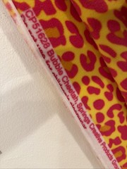 Premium Fleece Bubble Cheetah Pink And Yellow 60” X 108” Big Cat Print